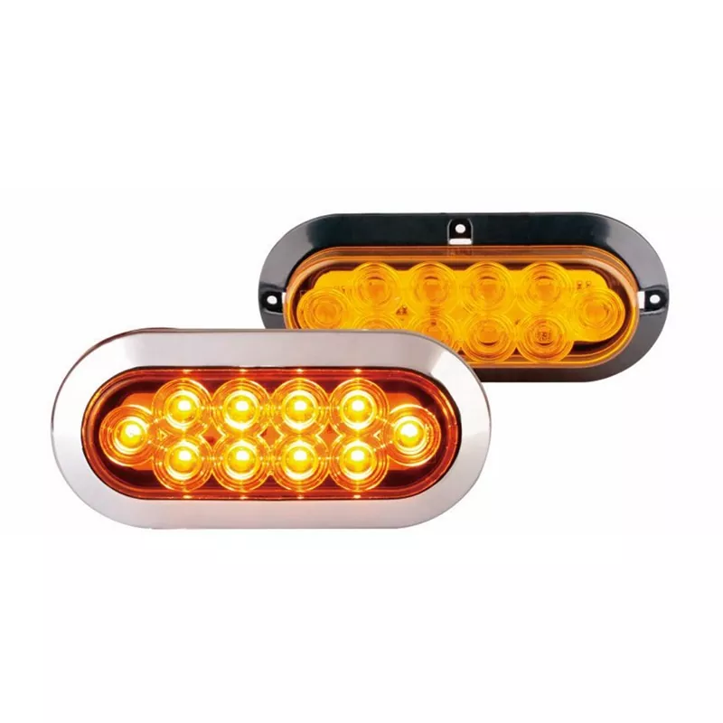 Đèn trailer màu hổ phách hình bầu dục 6 inch