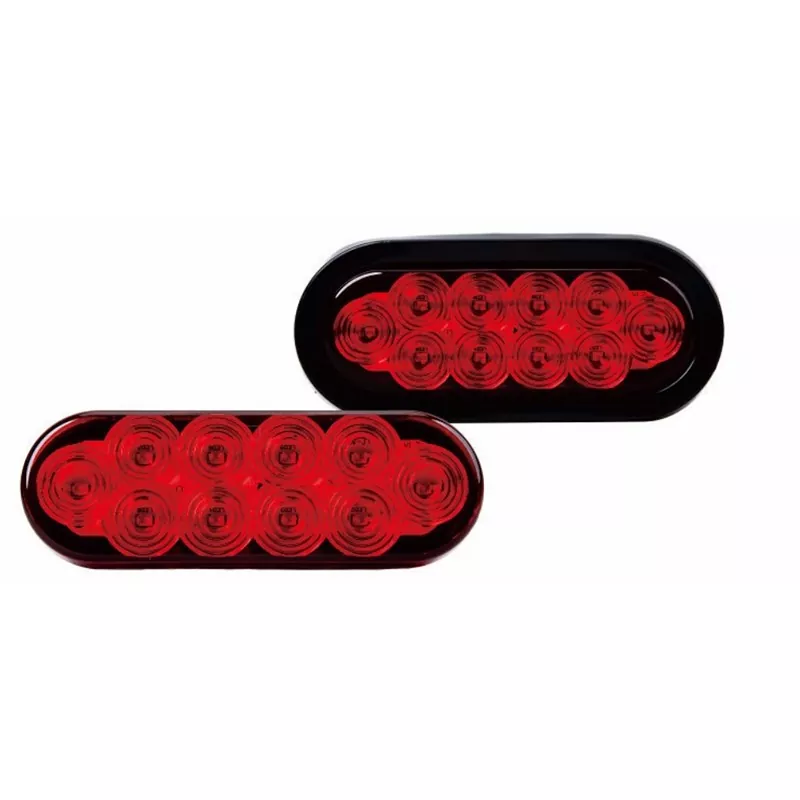 Đèn xe moóc hình bầu dục màu đỏ hình bầu dục 6 inch